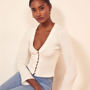 NWT Reformation Gellar Knit Top